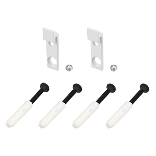 Держатель SL-ARC WHITE 027849 - Комплект держателей профиля SL-ARC-3535 со свечением вниз и вверх.  В комплекте 2 держателя, дюбели, шурупы и винты.