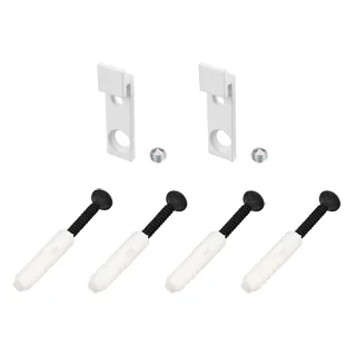 Держатель SL-ARC WHITE 027849 - Комплект держателей профиля SL-ARC-3535 со свечением вниз и вверх.  В комплекте 2 держателя, дюбели, шурупы и винты.