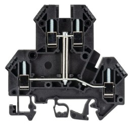 Клемма этажн. WKN 2,5 E/U/VB - Этажная клемма, тип фиксации провода: винтовой, номинальное сечение: 2,5 мм кв., 24A, 500V, ширина: 5 мм, цвет: черный, тип монтажа: DIN 35