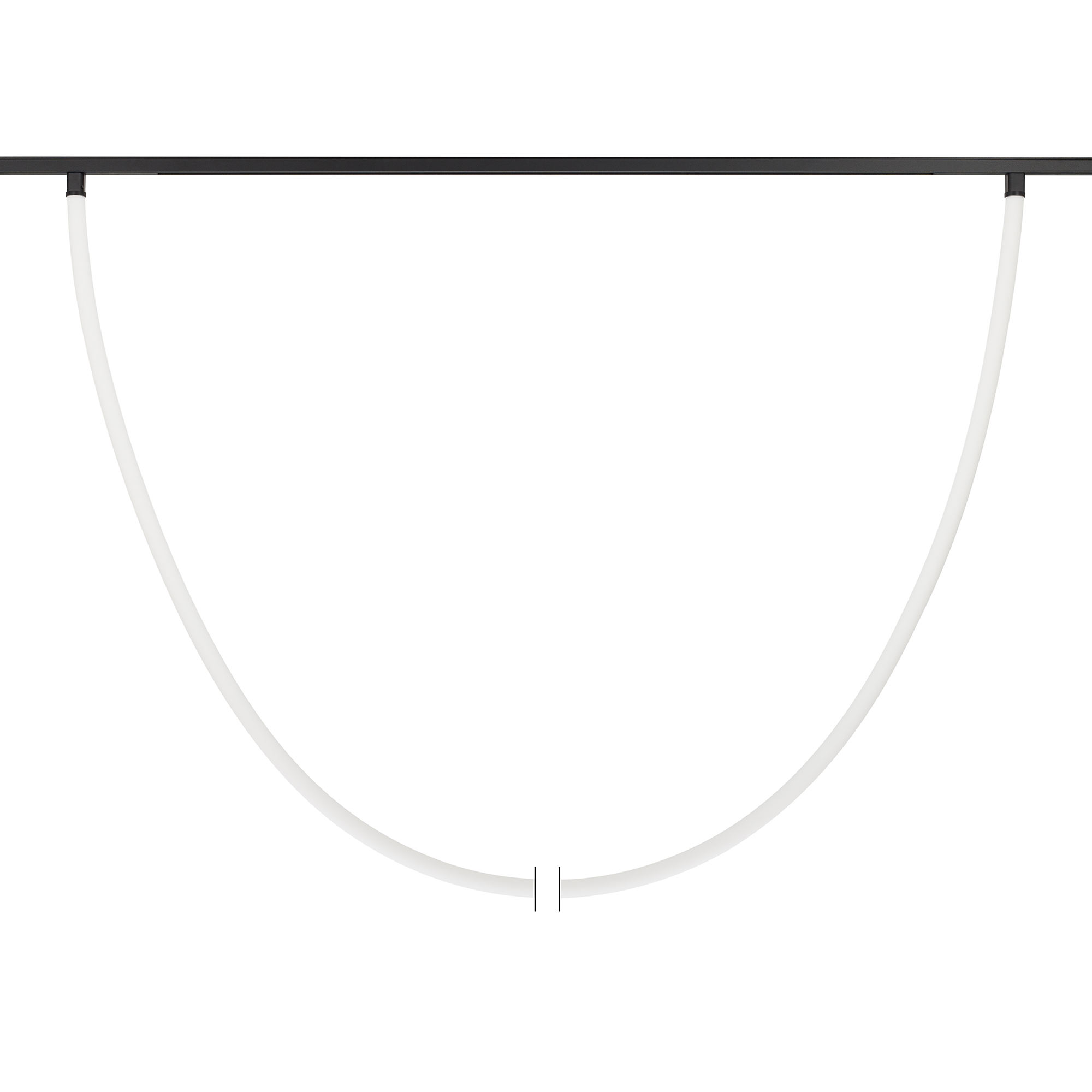 Светильник MAG-ORIENT-TUBE-ELASTIC-R25-L5000-70W Warm3000 (BK, 360 deg, 48V, DALI) 044341 - Светильник гибкий для магнитных треков серии ORIENT с управлением DALI. Мощность 70 Вт, св. поток 4235 лм, 60 лм/Вт, теплый 3000 K, CRI>90, угол 360°, напряжение п