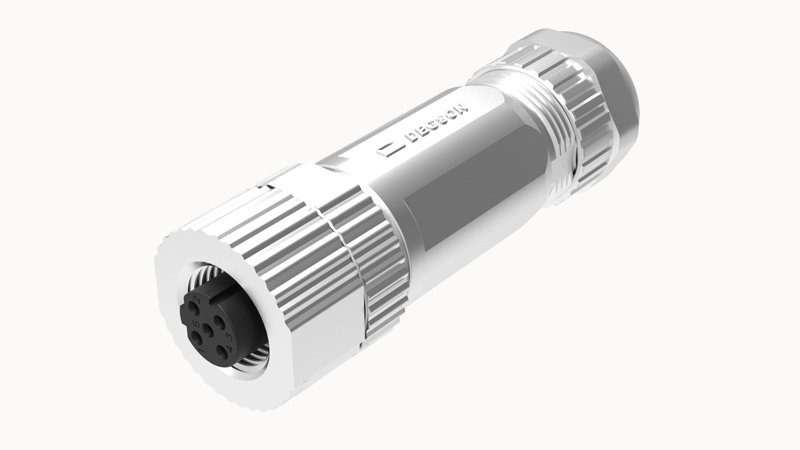 Розеточный разъем PBSH-M12A-03P-FF-SL7001 - Розеточный разъем на кабель, 3 полюса, M12, прямой, винтовая фиксация провода, A-Code, диаметр кабеля: 4,5-6,0 мм, сечение: 0,25-0,52 мм кв., 4А, 250V, металл