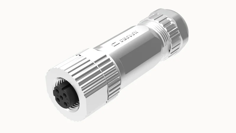 Розеточный разъем PBSH-M12A-04P-FF-SL7001 - Розеточный разъем на кабель, 4 полюса, M12, прямой, винтовая фиксация провода, A-Code, диаметр кабеля: 4,5-6,0 мм, сечение: 0,25-0,52 мм кв., 4А, 250V, металл