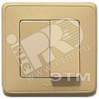 Выключатель 2клав СЛНК CAR 773758