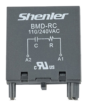 Модуль BMD-RC 110-240V AC - Модуль для реле, 110 - 240VAC/DC, резистор, конденсатор, цвет: черный, для колодок: STB14, SEB11-E, SUB*-E, GZP8, GZP11, MT 78 740(745)