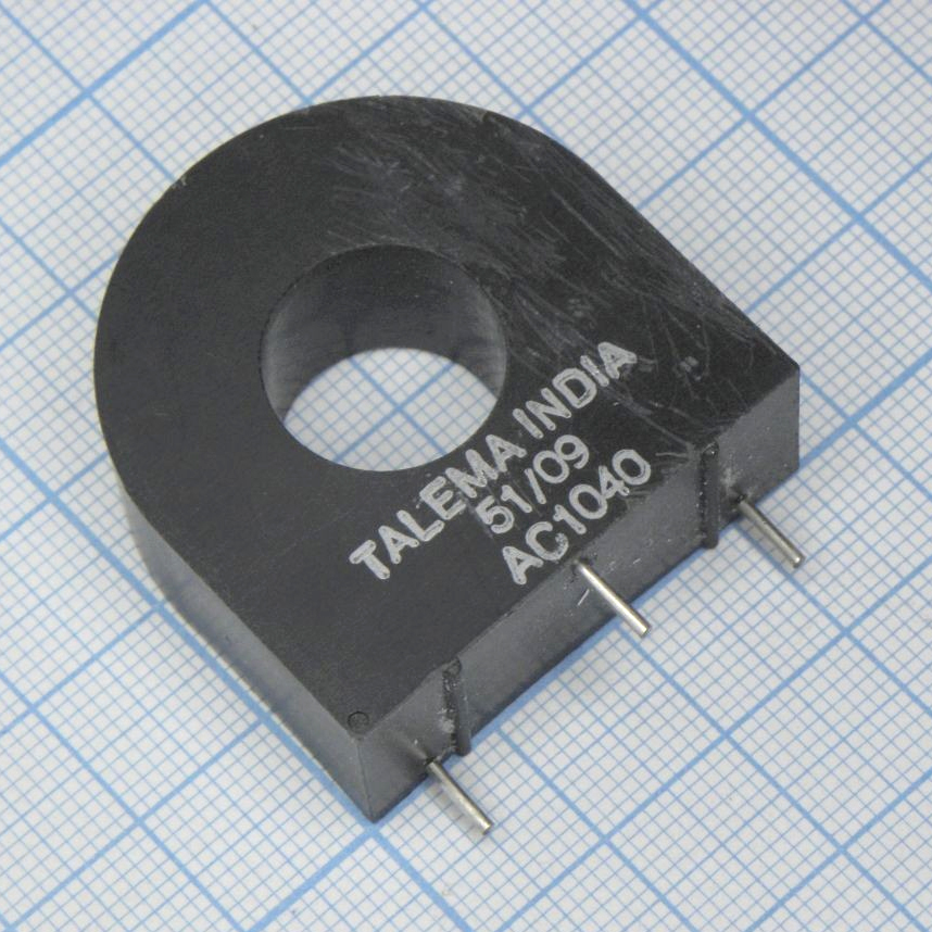 AC-1040 - Датчик тока 40A, 1000:1, 50/60Hz, 1 обмотка