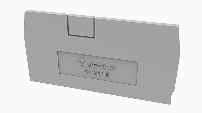 Торцевая крышка D-DS1.5-01P-11 - Торцевая крышка, для клемм DS1.5..., цвет: серый