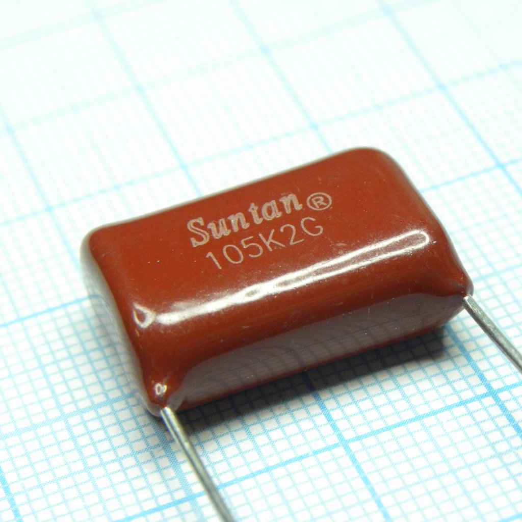 TS02002G105KSB0F0R - Конденсатор металлоплёночный полиэтилентерефталатный 1мкФ 400В ±10% (23х10х16.5мм) шаг выводов 20мм 85°С россыпь