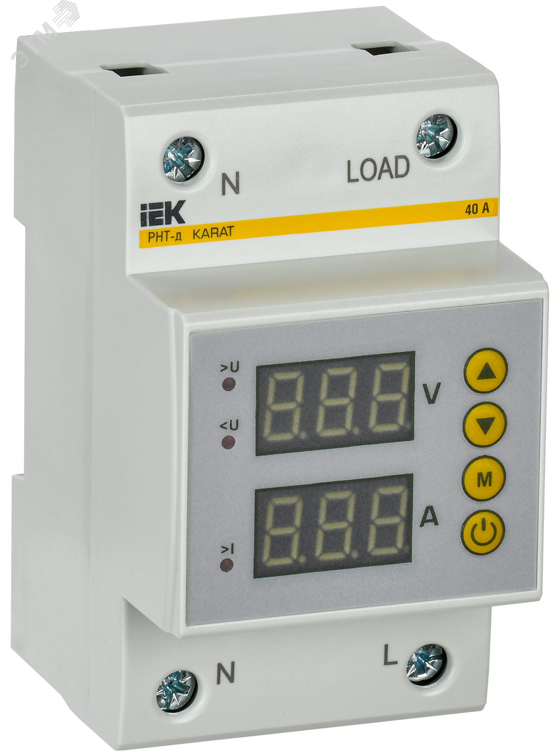 Реле напряжения и тока РНТ-д однофазное 54мм 40А IVC31-1-40
