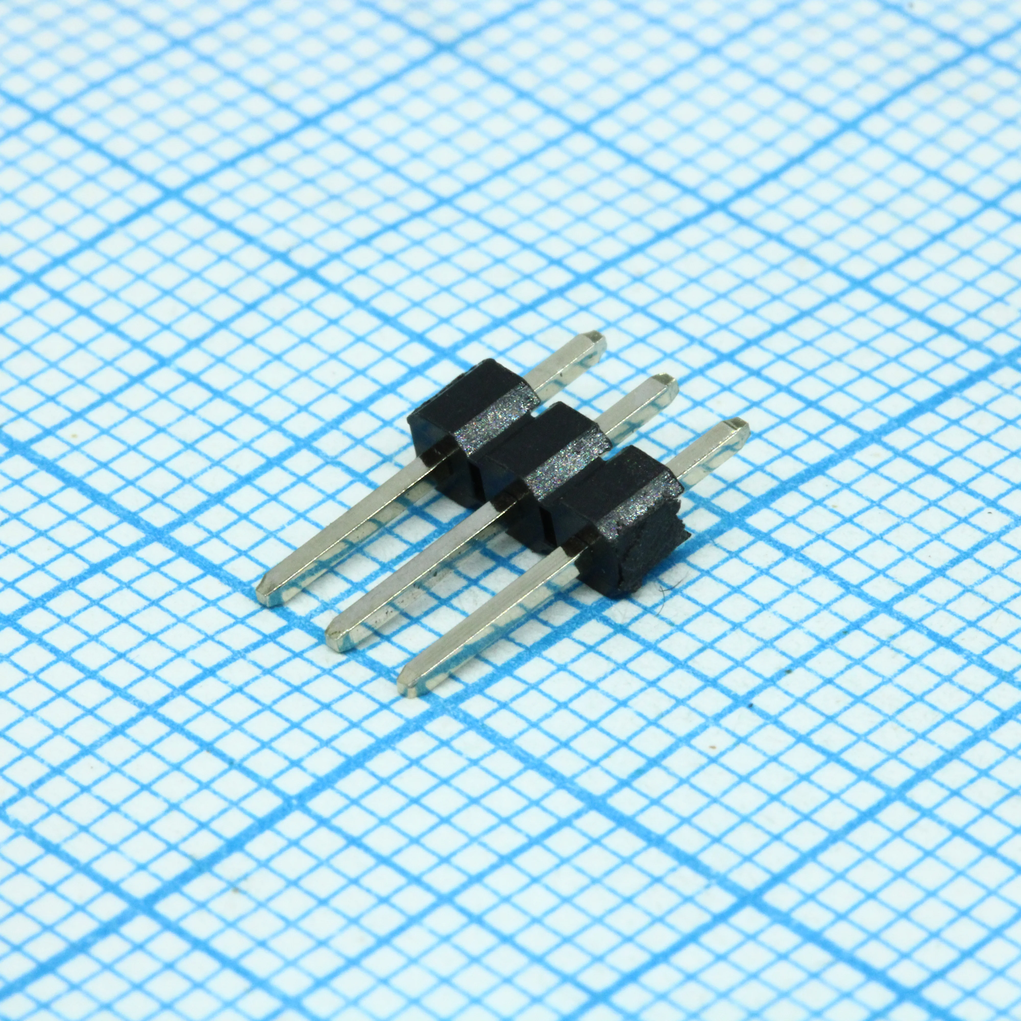 DS1021-1X3SF11-B - Соединитель штыревой, вилка на плату однорядная прямая 3pin(1x3), шаг 2.54мм