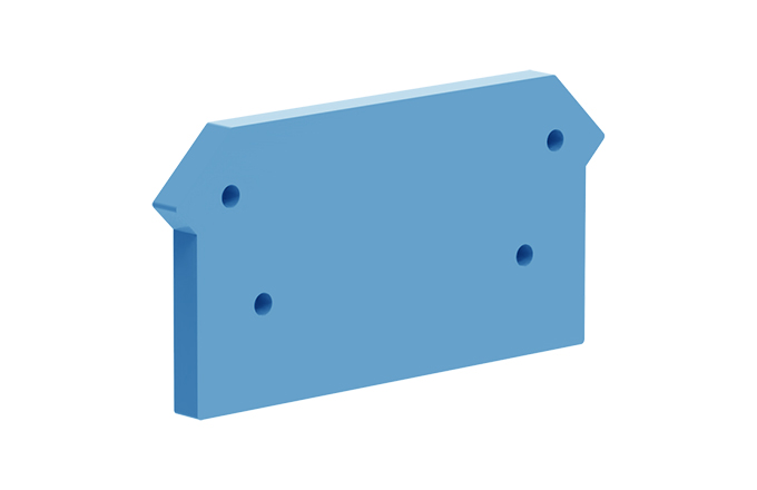 Торцевая крышка 206114 - Торцевая крышка для клемм TA6, цвет: синий