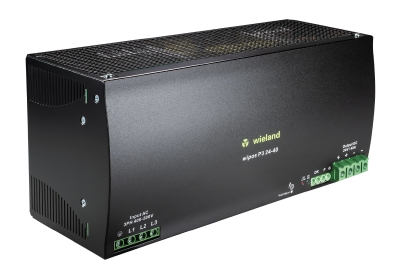 Блок питания WIPOS P3 24-40 - Источник питания, трехфазный, 24 V / 40 A, 960 W; диапазон входных напряжений: 340 – 575 V AC, 480 – 820 V DC; габариты (мм): ширина x высота x глубина: 276 x 127 x 119; вес 3,20 кг; монтаж: на DIN рейку, температура окружающ