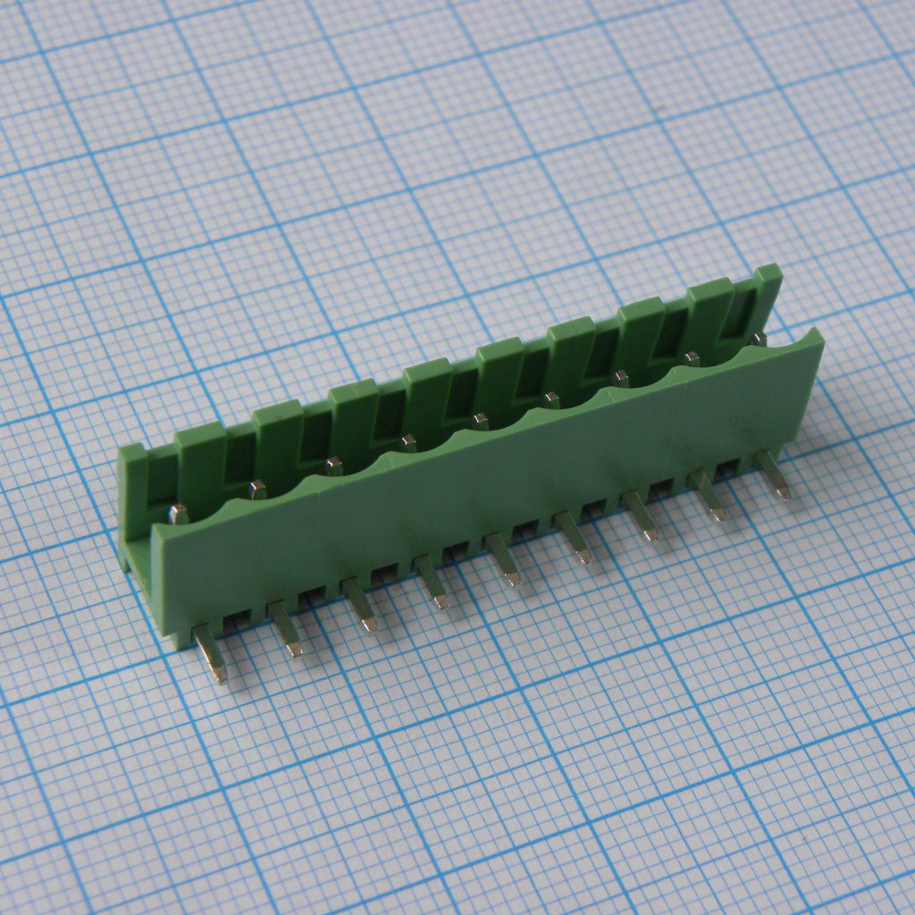 2EDGR-5.0-09P-14-00A(H) - Разъемный клеммный блок на плату, 9 контактов. Серия 2EDGR-5.0