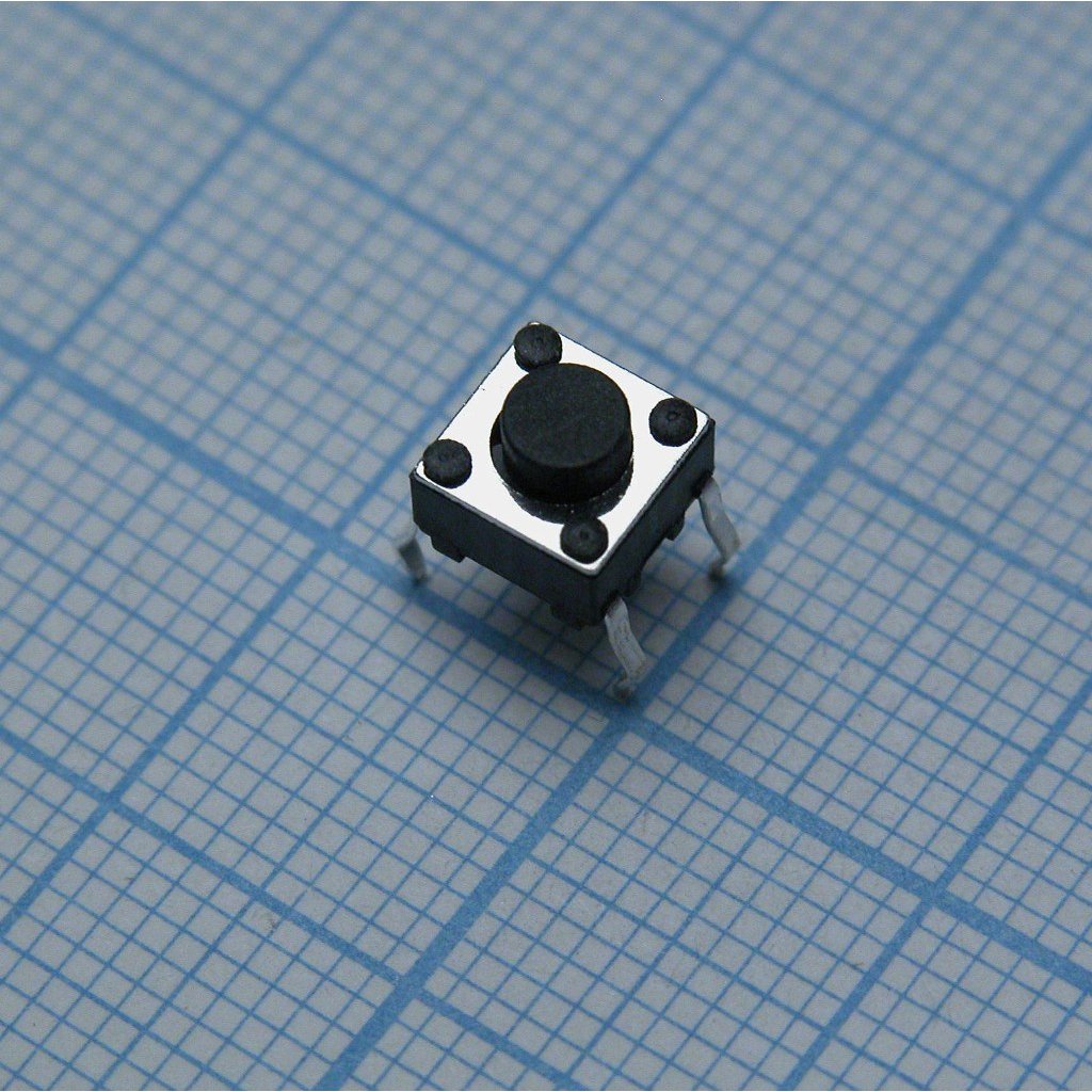 SWT-20-5 - Кнопка тактильная 6.2Х6.2мм h=5мм вертикальная монтаж в отверстие