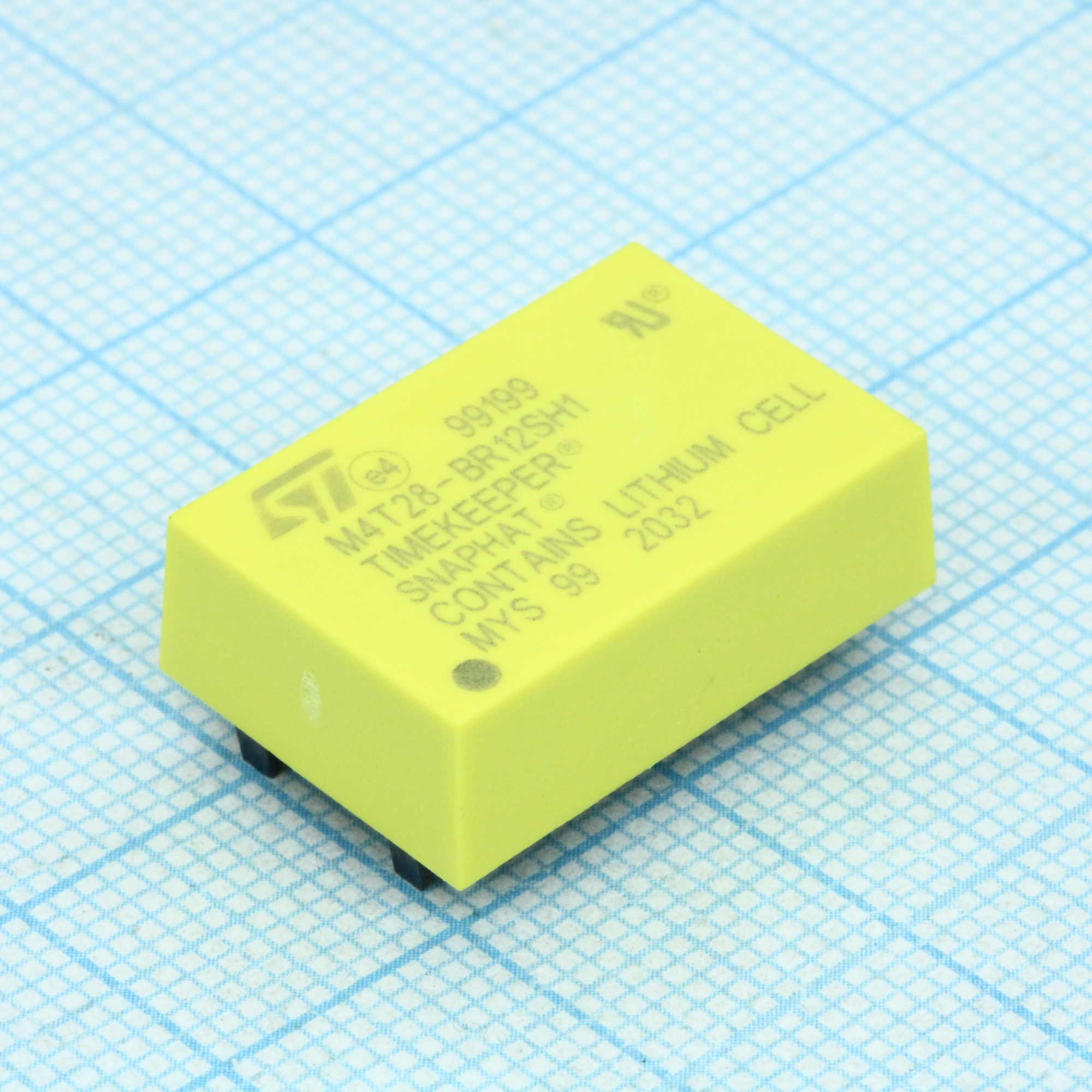 M4T28-BR12SH1 - Сборка часового кристалла 32,768kHz и резервного питания BR1225 3V 48mAh 0...+70°C