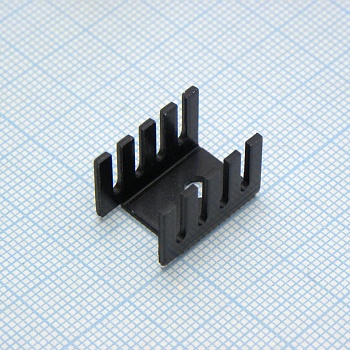 V7236C1 - Радиатор (подходит для корпусов TO220), 13,3x19,1x12,7мм, тепловое сопротивление 21 К/Вт