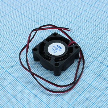 RQD 2510MS 5VDC - Вентилятор 5В 25x25х10мм, 9500 об/мин, 3.72м3/час, 24дБ, подшипник скольжения, тип вывода - провод