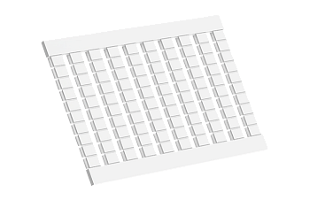 Маркировка  TMB4.2-100/0...9 - Маркировочные шильдики для клемм TU/TP/TC, сечением 1,5 мм кв., 100 шильдиков, нанесенные символы: 0…9, с горизонтальным, расположением, цвет белый