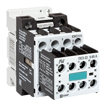 Комплект КМЭ 9А 1NC 400В АС с дополнительными контактами 2НО+2НЗ EKF AVERES ctr-s-9-01-400-av-22