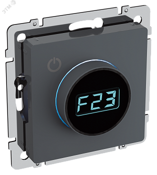 Термостат электронный с индикацией BRITE СП IP20 ТС10-1-БрМ маренго BR-RT11-K35