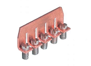 Соед. мостик 9703/16-5 - Соединительная перемычка, винтовая, не изолированная, 5 полюсов, для клемм: 9700 A/16