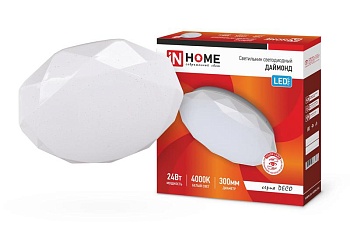 Светильник светодиодный DECO ДАЙМОНД 24Вт 230В 4000К 2160лм 330х55мм 4690612033679