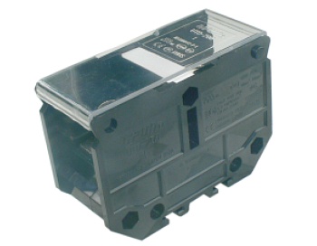 Барьерная клемма UTD-200I - Барьерная клемма, тип фиксации провода: винтовой, номинальное сечение: 100 мм кв., 240A, 660V, ширина: 36 мм, цвет: черный, тип монтажа: DIN 35