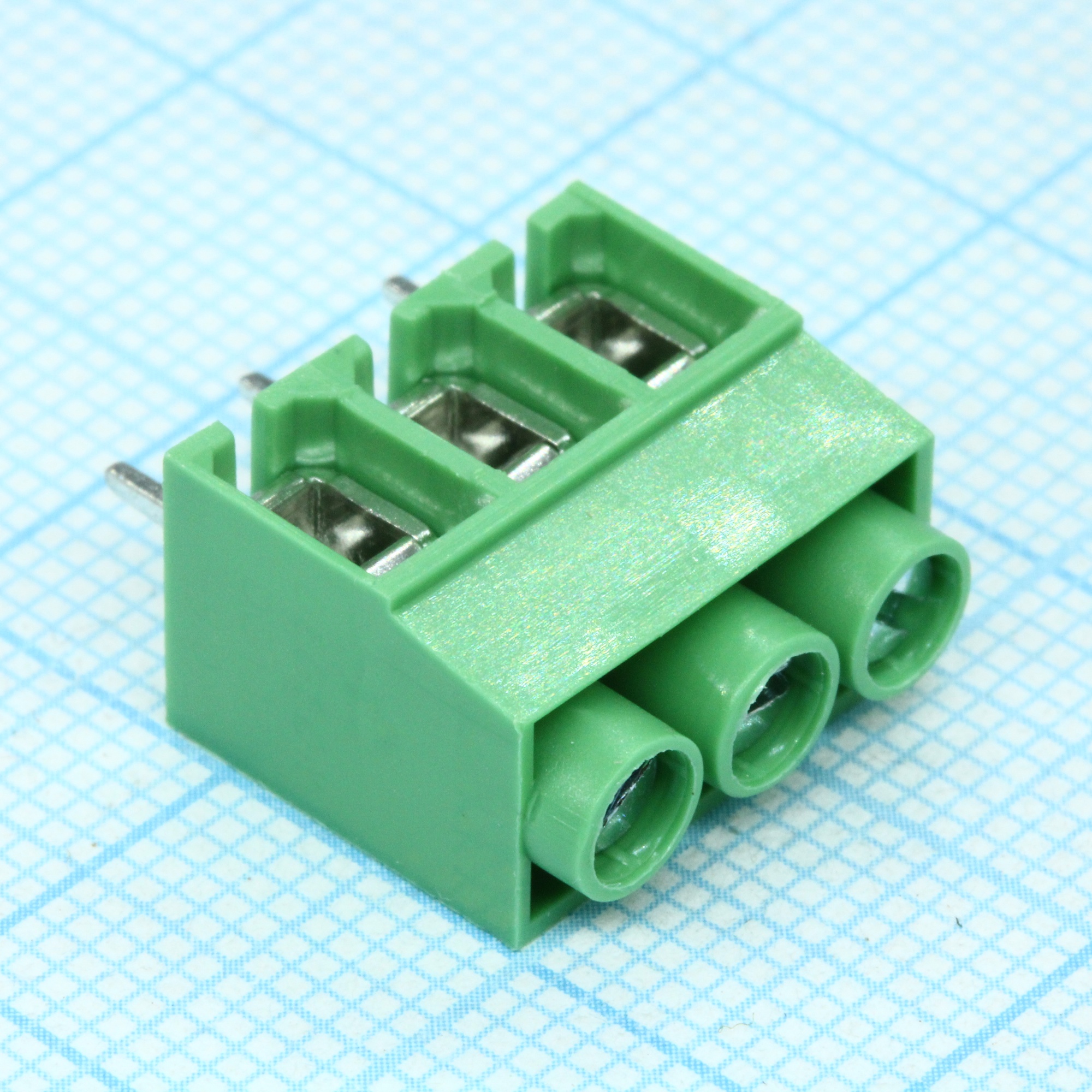 DG167-5.0-03P-14-00A(H) - Винтовой клеммный блок с защитой провода, 3 контакта. Серия DG167-5.0