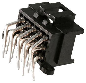 9-966140-5 - Разъем штыревой трехрядный угловой на плату