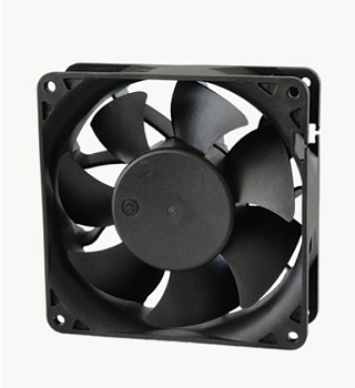 YDM1238S24 - Вентилятор 24В 120х120x38 S, 8.88W, 3200 об/мин, 202.8м3/час, 48.54дБ, подшипник скольжения, тип вывода - провод