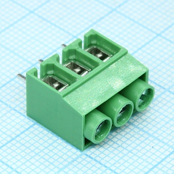 DG167-5.0-03P-14-00A(H) - Винтовой клеммный блок с защитой провода, 3 контакта. Серия DG167-5.0