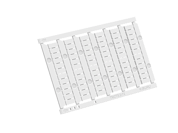 Маркировка  TMCT5.2-72 - Кассета с маркировочными шильдиками для клемм TU/TP/TC, сечением 2,5 мм кв., 72 шильдиков, чистая, цвет белый