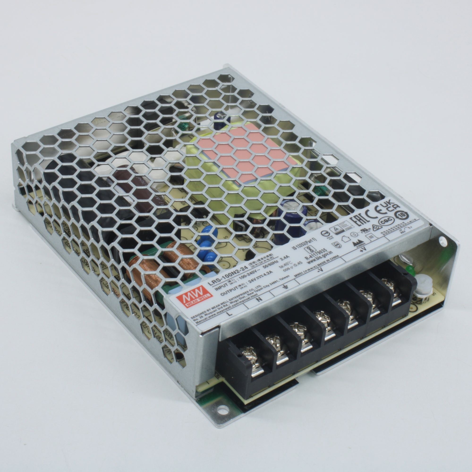 LRS-100N2-24 - Преобразователь АC/DC в кожухе 100 Вт выход 24 В/4.2 А