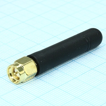 ANT 433 BY-433-01 SMA-M - Штыревая антенна на 433МГц с SMA-M разъемом, 50мм, 1dBi