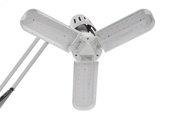 Фитолампа для растений светодиодная FITO-24W-Ra90-E27-FOLD 3-х лепестковая полного спектра 24 Вт Е27 Б0057285