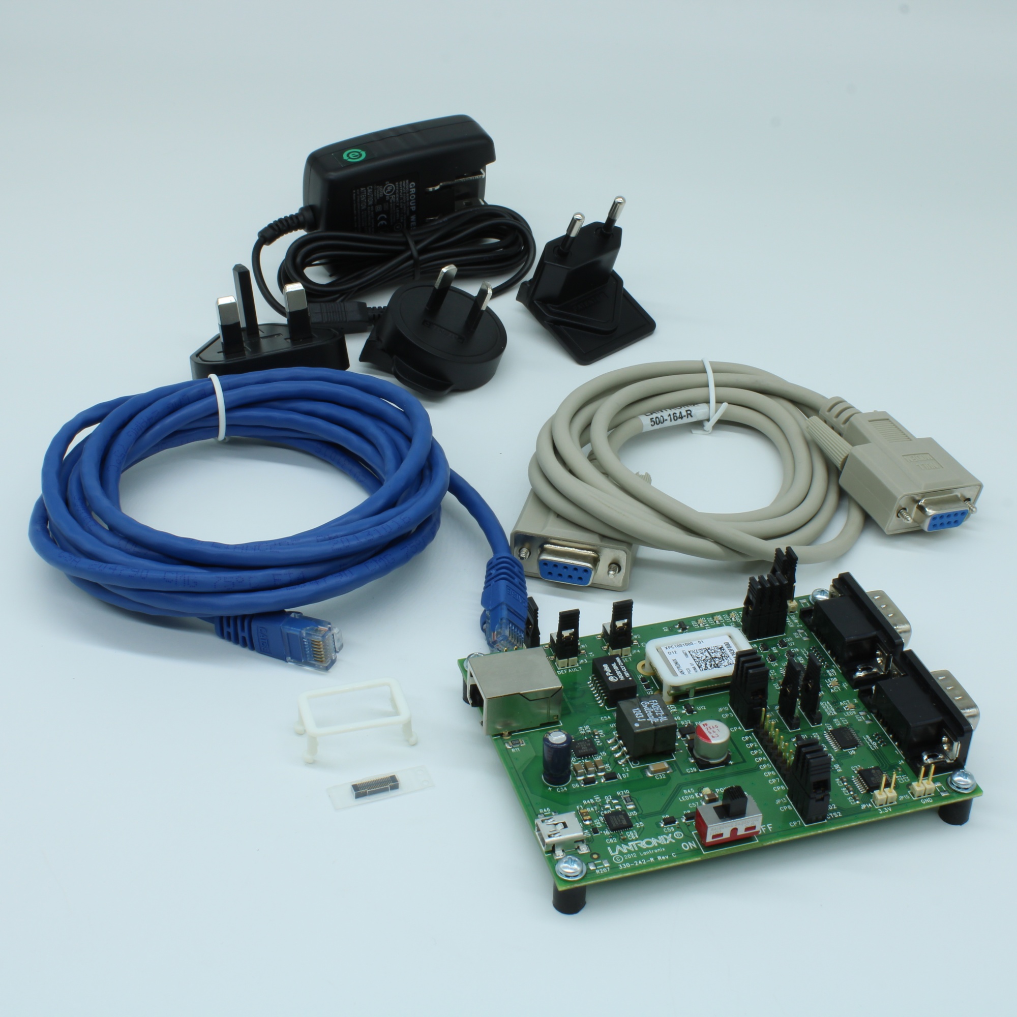 XPC100100K-02 - Средства разработки сетей xPico DeВ SerВ Kit PoE supp, USB, Mod