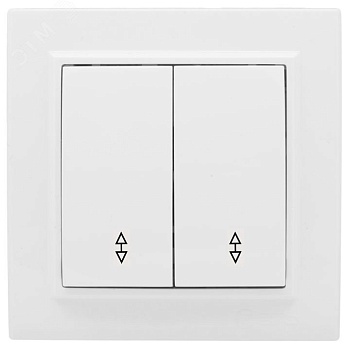 Переключатель проходной 2-кл. СП Минск 10А IP20 бел. Basic ERV10-027-10