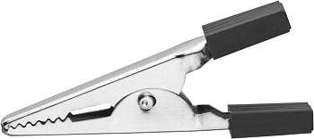 Зажим "крокодил" 5А 80 850 OAC-5A-52-B25 черн. 80850