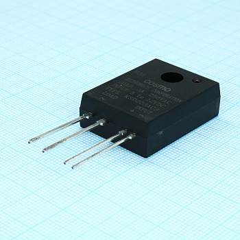 KSD203AC3 - Реле твердотельное для коммутации переменного тока 250В 3А, вход 5-12В DC, изоляция 4кВ, схема перехода через ноль, светодиодный индикатор, нормально открытое, -30...+100°C