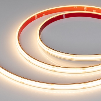 Лента герметичная CSP-PFS-X480-10mm 24V Warm2700 (14.4 W/m, IP68, TWP100, 5m) 045045 - Лента CSP сплошной засветки без видимых светодиодов, герметичная IP68 (PFS -  полная силиконовая экструзия). Светодиоды CSP 480 шт/м (2400шт на 5м). Цвет свечения ТЕПЛЫ