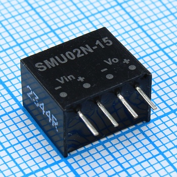 SMU02N-15 - Преобразователь DC/DC, на печатную плату, 2 Вт