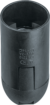 Патрон электрический Navigator 61 348 NLH-PL-E14-BL пластик подвесной черный Е14(кр.50шт)