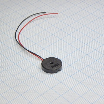 TFM-23 - Пьезоизлучатель 80db/9v/3mA d=16.5  4.0kHz гибкие выводы