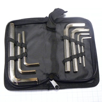 Набор шестигранных ключей BS422807 - 7 ключей в чехле-1.5/2.0/2.5/3.0/3.5/4.0/5.0/6.0 мм