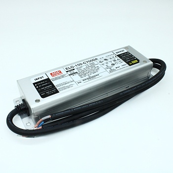 ELG-150-C700DA - AC-DC, 149.8Вт, IP67, вход 100…305В AC, 47…63Гц/142…431В DC, ККМ, выход 107…214В/700мА, DALI-димминг, изоляция 3750В AC, в кожухе 219х63х35.5, -40…+70°С, с проводом заземления