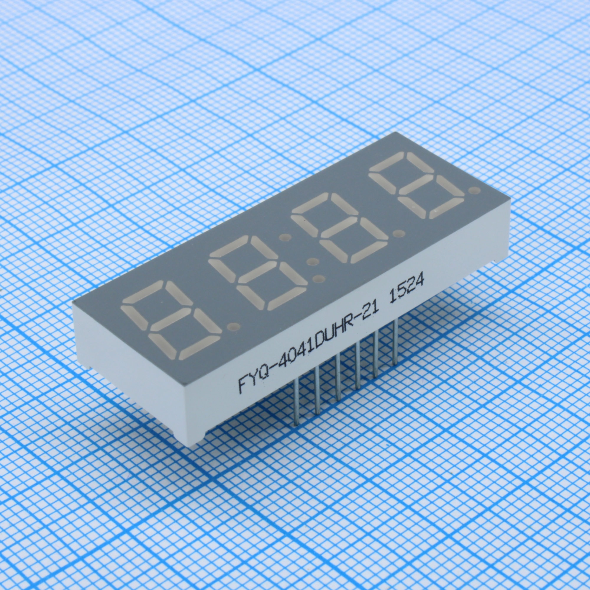 FYQ-4041DUHR-21 - 4-х разрядный индикатор 10,16мм/красный/645нм/80-150мкд/ОА