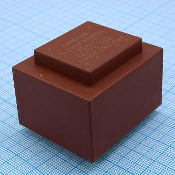 PE421437 - Трансформатор питания 5ВА  230В  2x12В  2x208мА ta70B (EI 42/14.8) 32мм