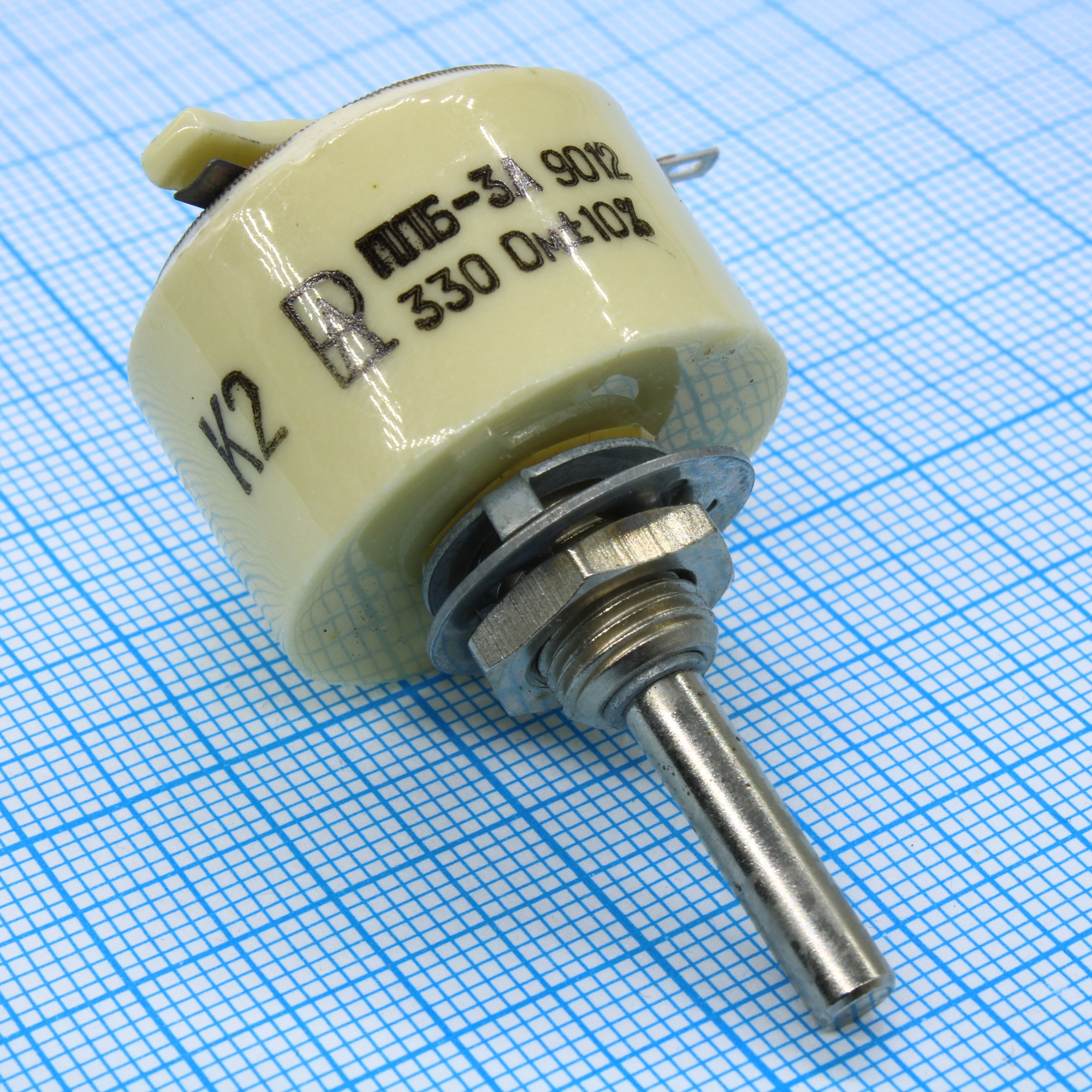 ППБ-3А     330 ±10% - Резистор переменный проволочный 330Ом ±10% 3Вт