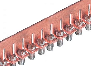 Соед. мостик 9703 /  6 M-70 - Соединительная перемычка, винтовая, не изолированная, 70 полюсов, для клемм: 9700 A/6