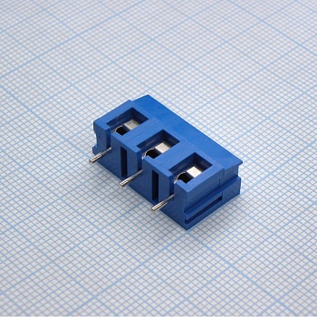 DG300-7.5-03P-12-00A(H) - Винтовой клеммный блок с защитой провода, 3 контакта. Серия DG300-7.5