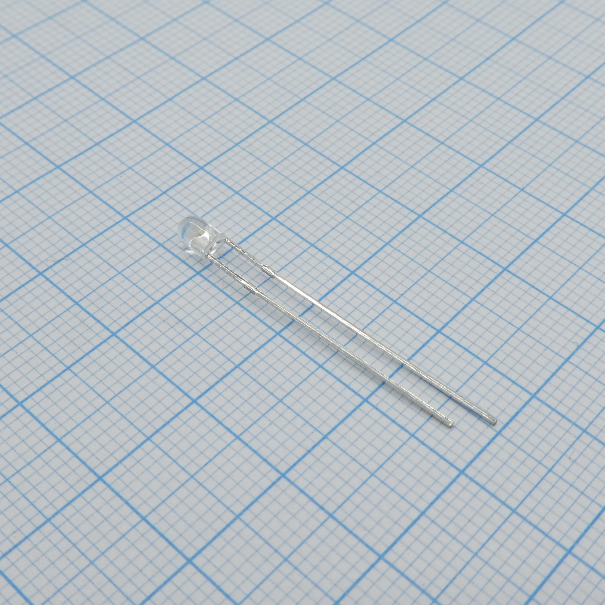 FYL-3004URC1L - Светодиод 3мм/красный/625нм/1500мкд/прозрачный/35°